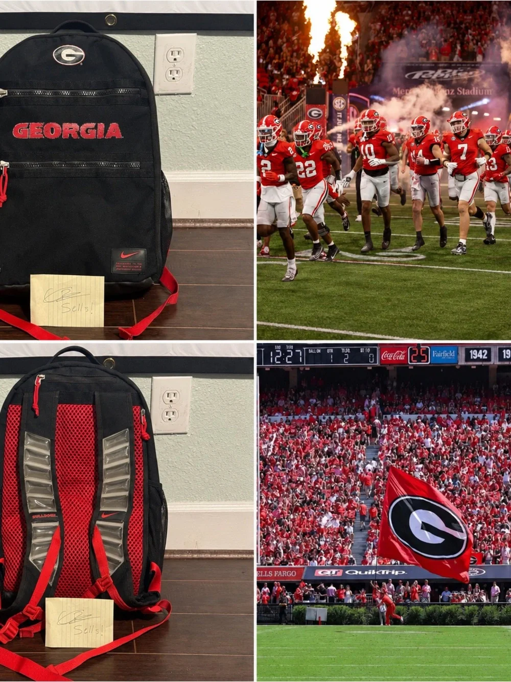 RARE Georgia Bulldogs Football Team Issued Nike Utility Heat Backpack